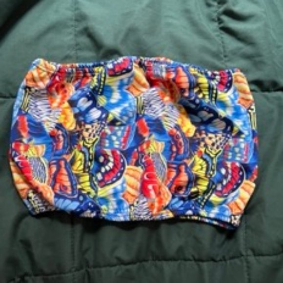 Rave with Mi Gente Butterfly Tube Top - Picture 1 of 2
